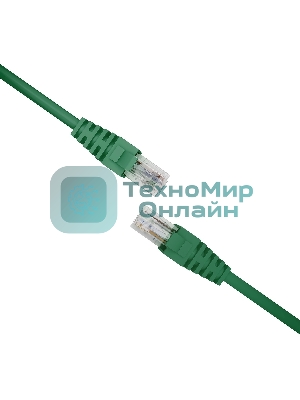 Патч-корд NTSS NTSS-PC-UTP-RJ45-5e-0.15-LSZH-GN NTSS-PC-UTP-RJ45-5E-0.15-LSZH UTP RJ-45 вил.-вилка RJ-45 cat.5e 0.15м зеленый LSZH (уп.:1шт)