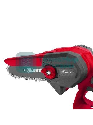 Цепная мини-пила аккумуляторная MTX MCS-100, шина 100 мм, Li-Ion, 20 В