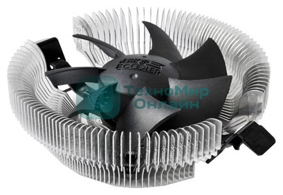 Кулер PCCooler E80 серебристый 75мм алюминий 2200rpm 22db 3-pin 65W