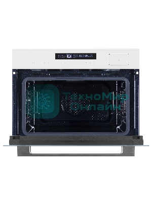 Духовой Шкаф электрический с паром Maunfeld MCMO5016STGW, 50л, дверца с 2 стеклами, белый