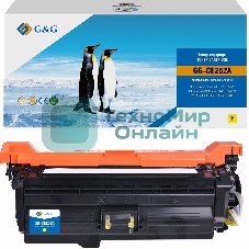 Картридж лазерный G&G GG-CE252A CE252A желтый (7000 стр.) для HP CLJ CP3525n/CP3525dn/CP3525X/CP3520/CM3530fs MFP/CM3530 MFP