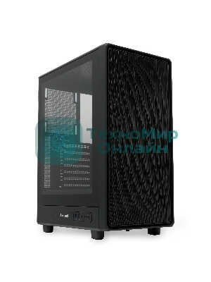 Компьютерный корпус без блока питания HSPD M510, Mesh Mid Tower, черный, TG, 0.5 SPCC, no fans ATX, mATX, mITX 180/280/160мм 1x2.5