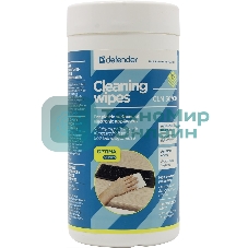 Чистящие салфетки Defender ECO для поверхностей офисной техники, (не применять для ЖК- экранов!)/туба/100 шт/Россия