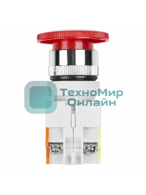 Выключатель кнопочный Rexant 10А Ø22 красная Аварийная остановка