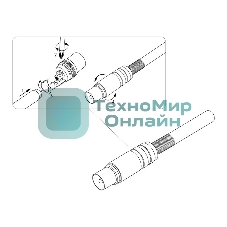Разъем штекер TV PROconnect никель c пружиной (03-151)