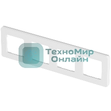 Рамка 4 поста белый Inspiria