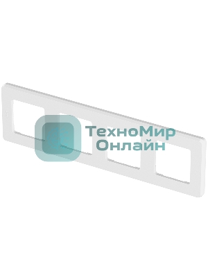 Рамка 4 поста белый Inspiria