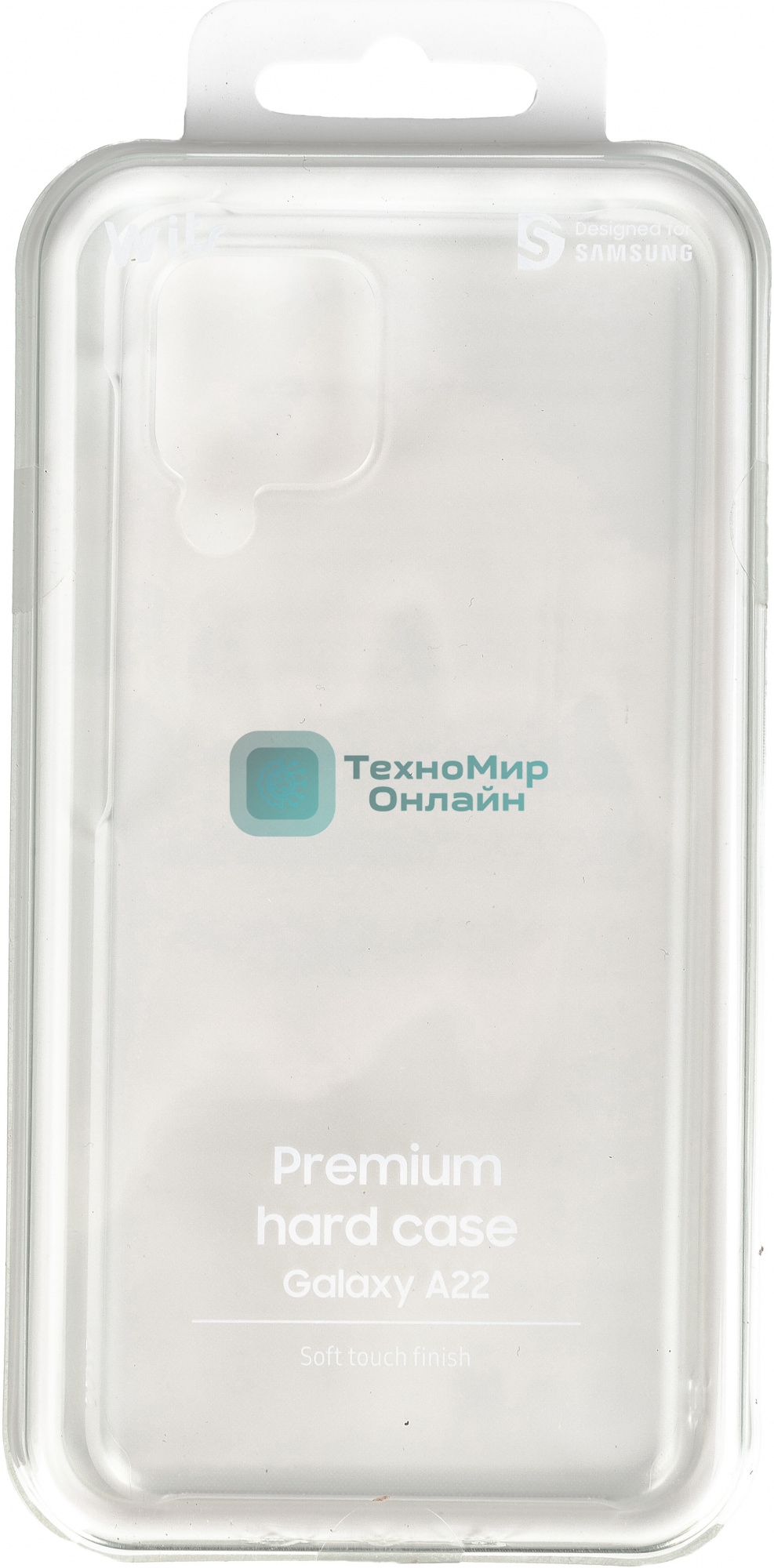 Чехол (клип-кейс) Samsung для Samsung Galaxy A22 LTE Wits Premium Hard Case прозрачный (GP-FPA225WSATR)