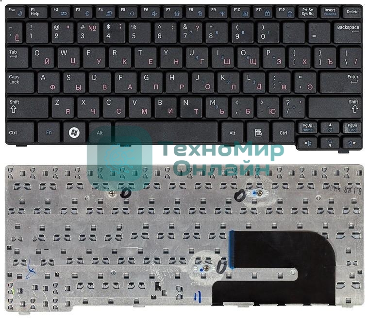 Клавиатура для ноутбука Samsung N140 N144 N145 N148 N150 черная
