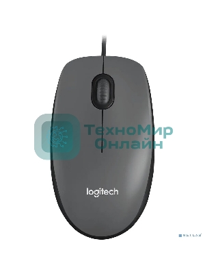 Мышь проводная Logitech M90 черный/серый, 1000 dpi, USB, кнопки - 3