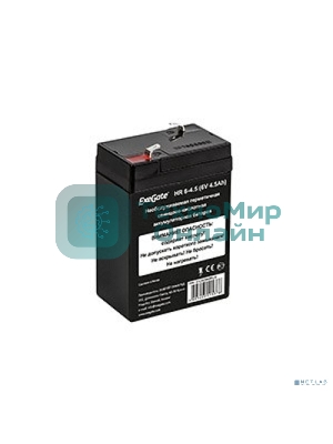 Батарея для ИБП ExeGate HR 6-4.5 (6V 4.5Ah), клеммы F1