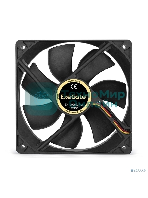 Вентилятор для корпуса ExeGate EX12025S3PM черный, 120 мм, 1500 об/мин, 24 дБ, 3 pin