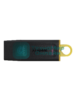 Флешка USB Kingston DataTraveler Exodia (DTX/128GB), 128Gb, USB 3.2 Gen 1, R/W 200/60, черный/желтый