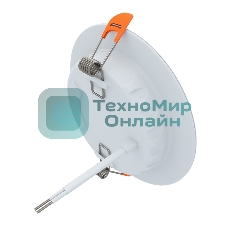 Панель светодиодная встраиваемая круглая 24Вт 230В 6500К 1920Лм 220мм белая IP20 LAMPER