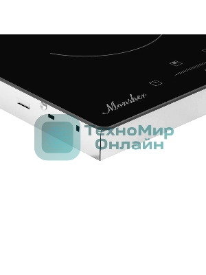 Встраиваемая варочная панель Monsher MHE 3002 30 см, электрическая, две конфорки, черный