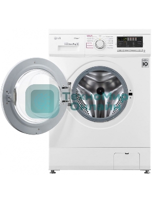 Стиральная машина LG F1296NDS0 белый, загрузка фронтальная 6 кг, 1200 об/мин., класс: А