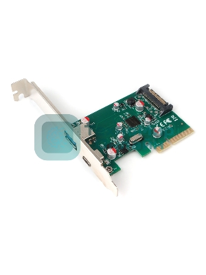Контроллер USB Gembird SPCR-02, в PCI, порты: 2 внешн. USB 3.0 Type-C