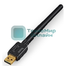 Адаптер USB Buro Bluetooth 5.3+EDR class 1 100м черный