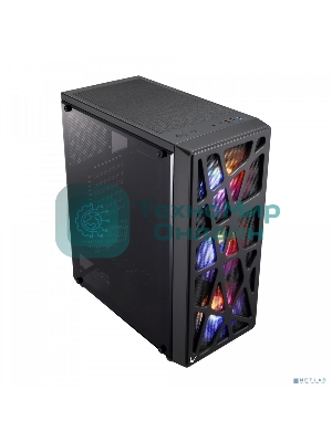 Компьютерный корпус Aerocool/Formula MANA черный без БП ATX 6x120мм 2xUSB 2.0 1xUSB 3.0 audio bott PSU