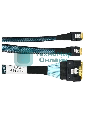 Кабель/SFF-8654 8i/SFF-8654 4i*2-0.8M