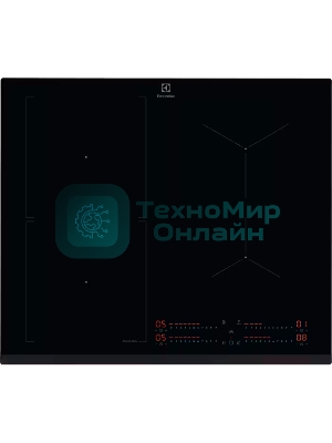Индукционная варочная панель Electrolux CIS62450 на 4 конфорки, сенсорный слайдер DirectAccess, SenseCookBoil,Stop&Go, PowerBoost и Bridge, мощность: 7.8-11.7 кВт, независимая установка, размеры (ШхГ): 59x52 см,