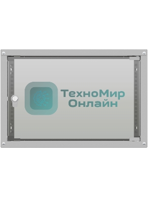 Шкаф коммутационный NTSS LIME (NTSS-WL6U5545GS) настенный 6U 550x450 мм пер. дв. стекл несъемн. бок. пан. 30 кг серый 110 град.