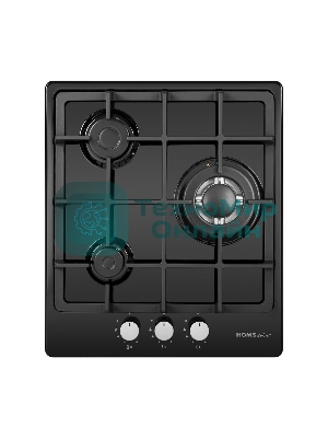 Газовая варочная панель HOMSair HGE433TGCBK