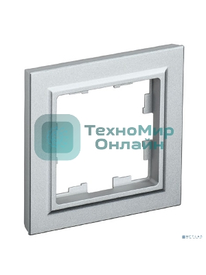 Рамка 1-м BRITE РУ-1-БрА алюм. IEK BR-M12-K47