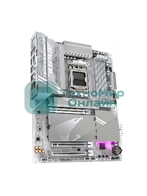 Материнская плата Gigabyte X870 AORUS ELITE WIFI7 ICE, AM5, AMD X870, 4xDDR5, 4xSATA, 4xM.2, 1xPCI-E 5.0 x16, 1xPCI-E 4.0 x4, 1xPCI-E 3.0 x2, 1xHDMI, 1x 2.5Gb LAN, 2xUSB-C 4.0, 2xUSB 3.2 Gen 2, 4xUSB 3.2 Gen 1, 4xUSB 2.0, 2x3.5 мм, 7.1, ATX