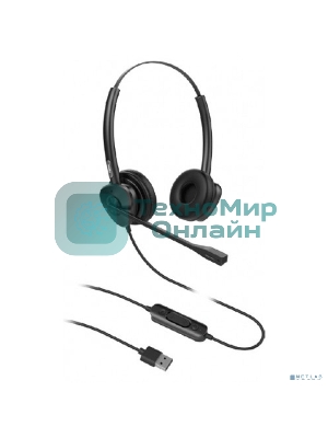 Гарнитура Fanvil HT302-U чёрный, проводная