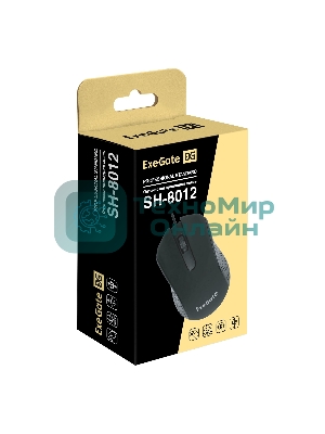 Мышь проводная ExeGate Professional Standard SH-8012 черный, 1000 dpi, USB, кнопки - 3