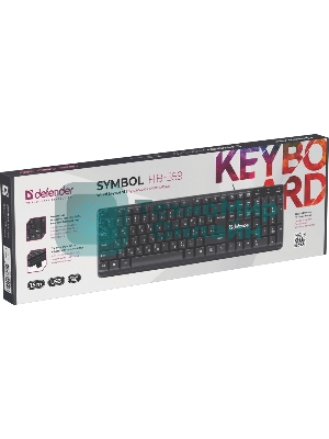 Клавиатура проводная Defender Symbol HB-559 RU USB черный