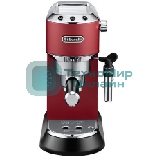 Кофеварка эспрессо DeLonghi EC685.R красный, исп. кофе - молотый/чалды, 1.1 л, 1350 Вт, 15 бар