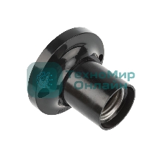 Патрон карболитовый Rexant потолочный Е27 черный c этикеткой