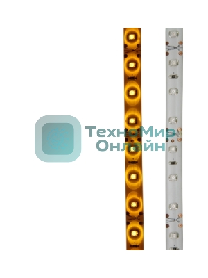 Лента светодиодная силикон, 8 мм, IP65, SMD 2835, 60 LED/m, 12 V, цвет свечения желтый