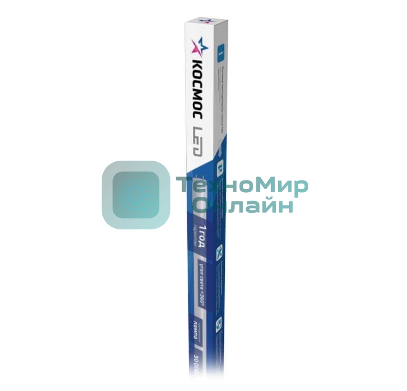 Лампа светодиодная Космос 20Вт G13 4000К 220В GLASS 1200мм T8