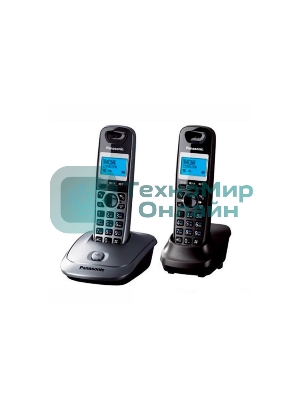 Телефон беспроводной (DECT) Panasonic KX-TG2512RU1 Доп трубка в комплекте, АОН, Caller ID, спикерфон, полифония