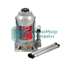 Домкрат гидравлический бутылочный Matrix, 20 т, h подъема 244–449 мм