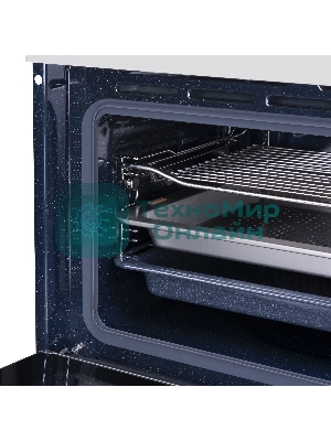 Духовой Шкаф электрический с паром Maunfeld MCMO5016STGW, 50л, дверца с 2 стеклами, белый