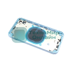 Задняя крышка (корпус) в сборе с рамкой для Apple iPhone XR blue
