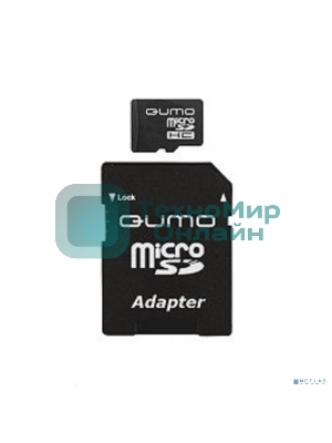 Флеш карта QUMO QM8GMICSDHC10 8Gb MicroSDHC Class 10, SD adapter