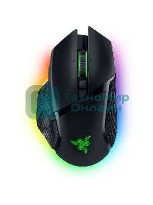 Мышь беспроводная/проводная Razer Basilisk V3 Pro 35K черный, 35000 dpi, радиоканал, Bluetooth, USB, кнопки - 11