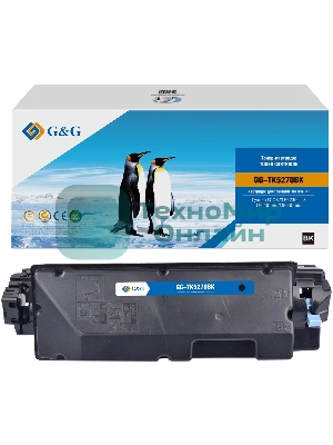 Картридж лазерный G&G GG-TK-5270BK (TK5270BK) черный (8000 стр.) для Kyocera ECOSYS P6230cdn/M6230cidn/M6630cidn