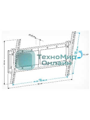 Кронштейн для телевизора Holder LCD-T6606 черный 42