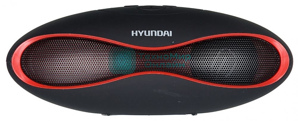 Колонки Hyundai H-PAC100 1.0 черный 3Вт беспроводные BT