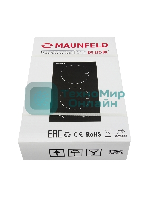 Индукционная варочная панель Maunfeld EVI.292-BK, конфорок: 2 шт., стеклокерамика, независимая, черный