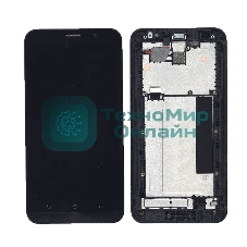 Дисплей для Asus ZenFone 2 ZE551ML черный с рамкой