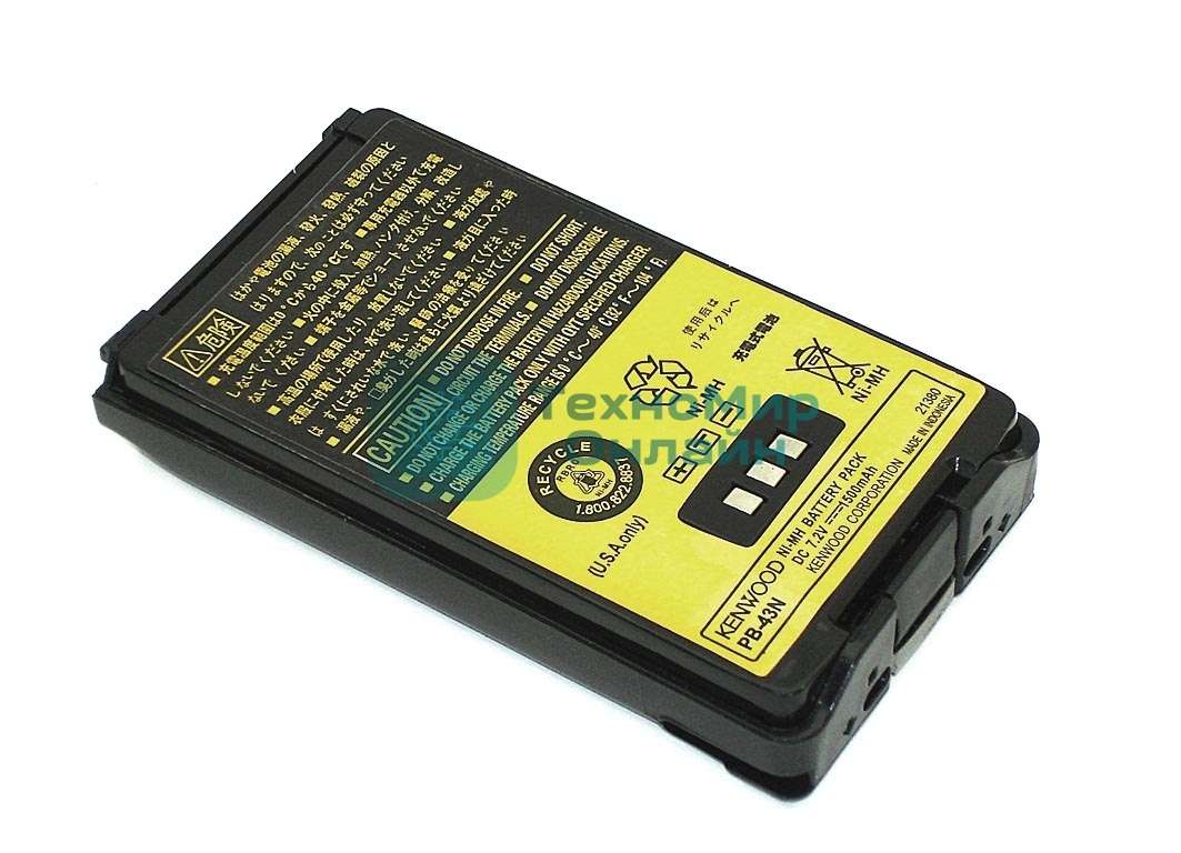 Аккумулятор для Kenwood TH-K2E, K4E (PB-43H PB-43N) 1800mAh 7,2V Ni-Mh