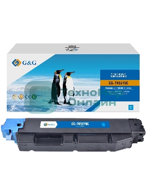 Картридж лазерный G&G GG-TK-5270C (TK5270C) голубой (6000 стр.) для Kyocera ECOSYS P6230cdn/M6230cidn/M6630cidn