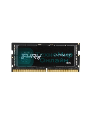 Оперативная память Kingston Fury Impact, DDR5, 8GB (1x8GB), 4800MHz, CL38 SO-DIMM